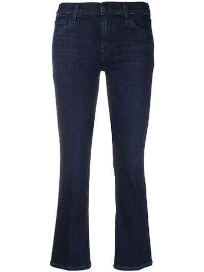 J Brand Selena Cropped Jeans In Blue