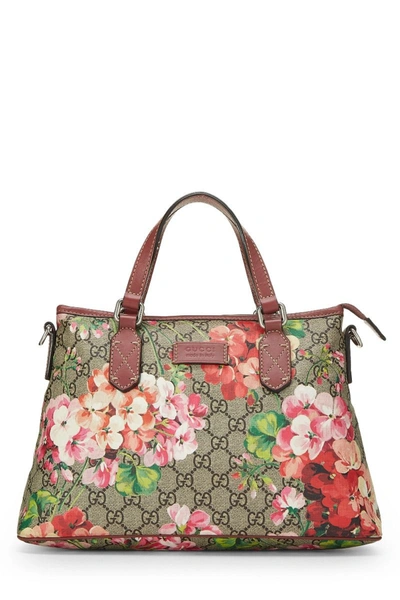 Pre-owned Gucci Pink Gg Blooms Supreme Canvas Tote