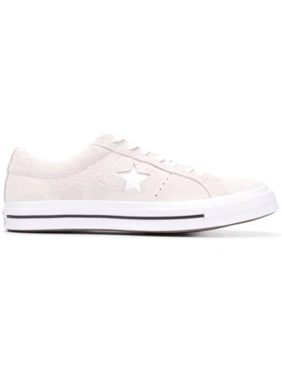 Converse One Star Vintage Suede Low Top Sneakers In White