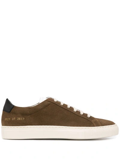 Common Projects Retro Low Top Sneakers In Brown