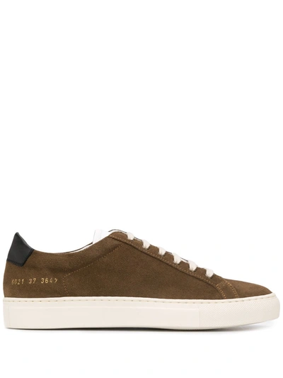 Common Projects Retro Low Top Trainers In Brown