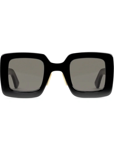 Gucci Interlocking G Square-frame Sunglasses In Black