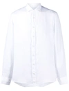 Hackett Buttoned Long-sleeve Shirt In White