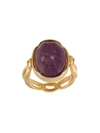 Goossens Oval Cabochons Ring In Purple