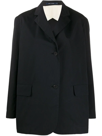 Sofie D'hoore Collared Cotton Jacket In Black