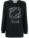 Alberta Ferretti Long-sleeve Pisces T-shirt In Black