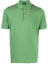 Drumohr Short-sleeved Polo Shirt In Green