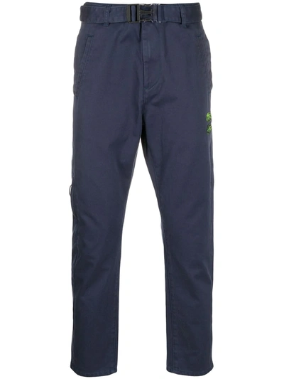 Off-white Straight-leg Trousers In Blue