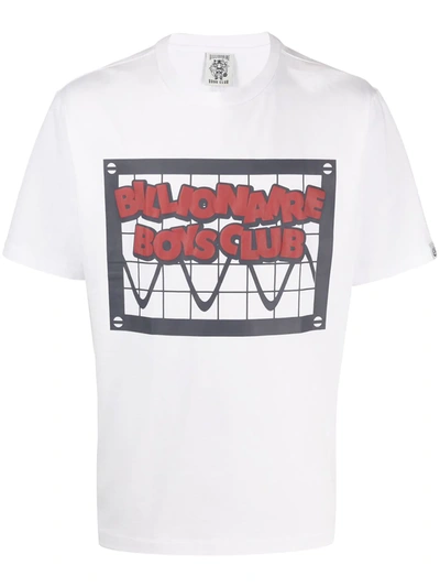 Billionaire Boys Club Logo Print T-shirt In White