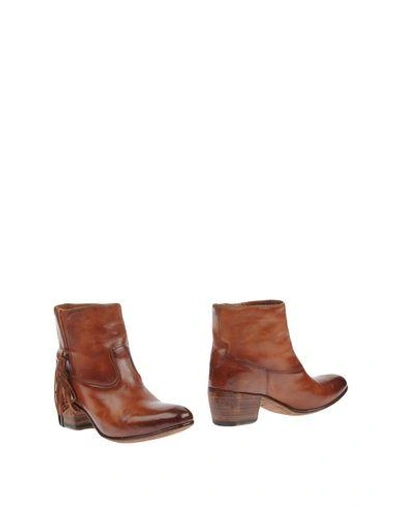 Alberto Fasciani Ankle Boots In Brown