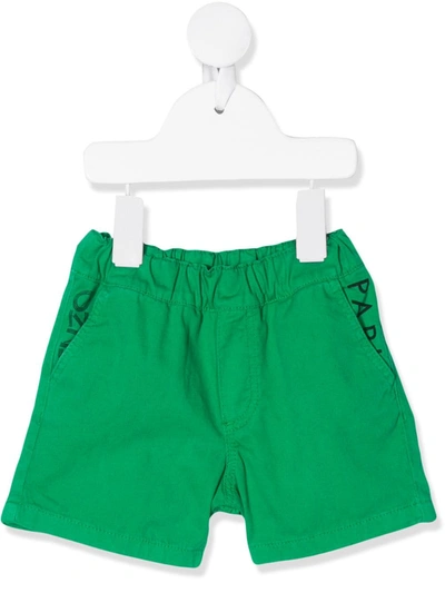 Kenzo Babies' Elasticated Waistband Shorts In Green