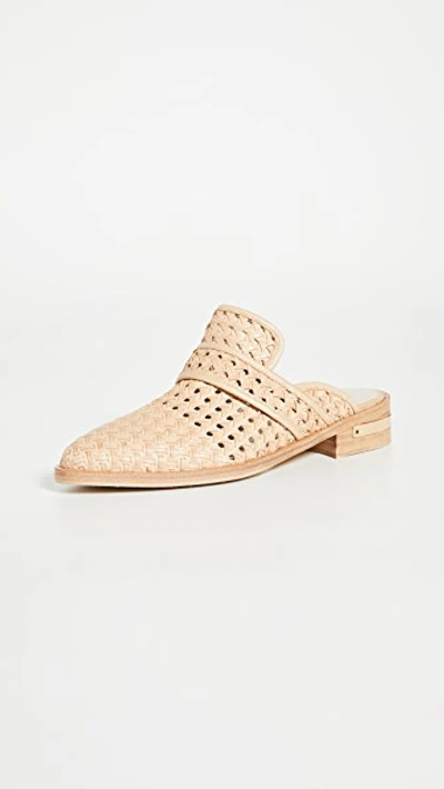 Freda Salvador Keen Woven Mules In Nude