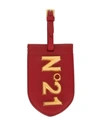 N°21 Logo Plaque Cardholder In Red