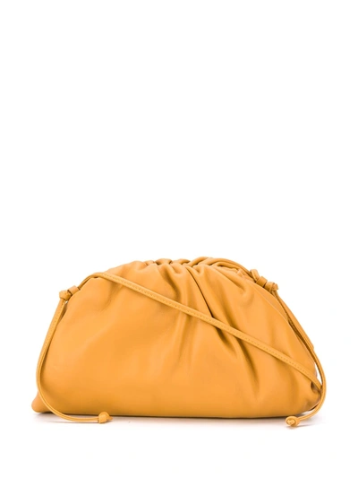 Bottega Veneta Orange Mini Pouch Leather Bag