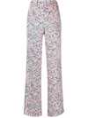 N°21 Floral Print Tailored Trousers In Multicolour