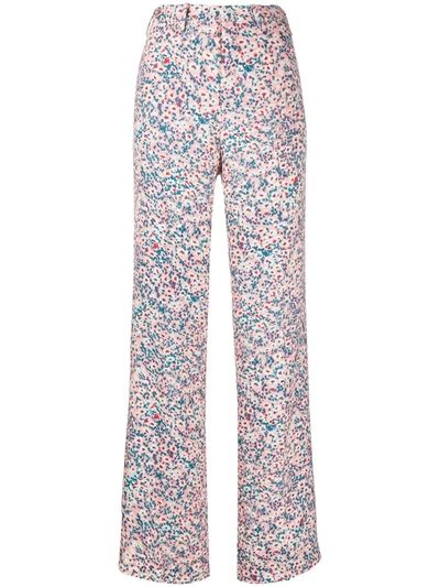 N°21 Floral Print Tailored Trousers In Multicolour