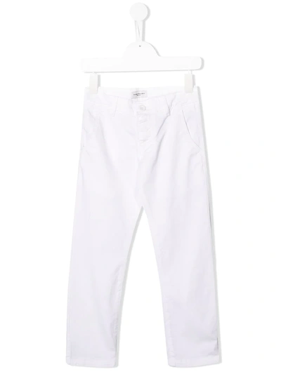 Paolo Pecora Kids' Tailored Trousers In White