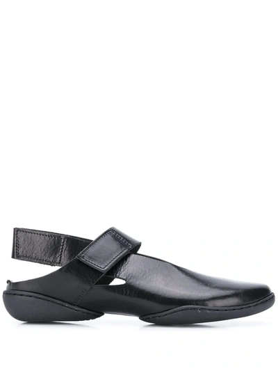Trippen Sandals Double Strap W/blocked Sole In Black
