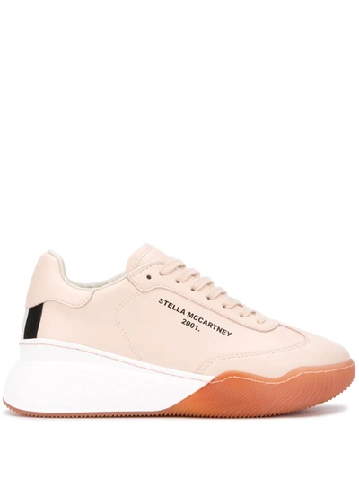 Stella Mccartney Runner Lop Sneakers In Powder Faux Leather In Pink