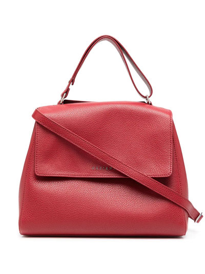 Orciani Medium Tote Bag In Red