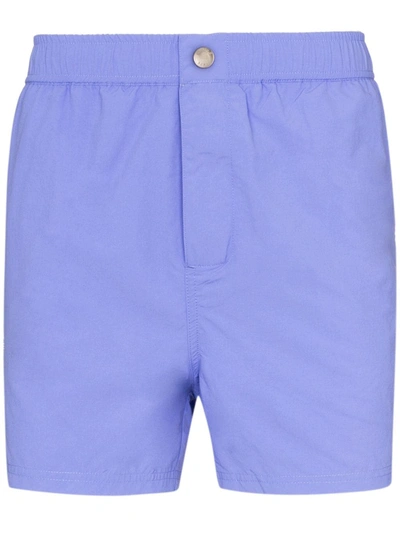 Kenzo Logo-print Swim Shorts In Blue