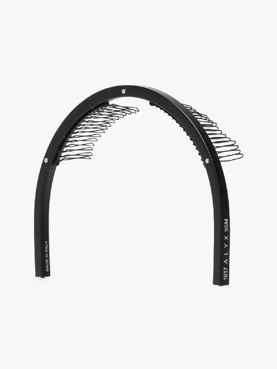 Alyx Logo Print Comb Hairband In Black