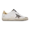 Golden Goose Superstar Leo-star Leather Low-top Sneakers In White