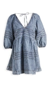 free people sweet surrender denim dress Free People Sweet Surrender Denim Dress In Acid Light Blue