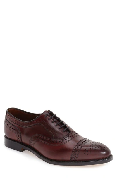 Allen Edmonds Strand Cap Toe Oxford In Oxblood