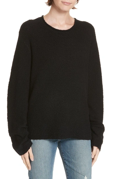 Jenni Kayne Cashmere Fisherman Sweater In Black