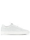 Hide & Jack Essence Tuscany Embossed-effect Sneakers In White