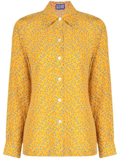 Lhd Sunny Floral The Star Island Shirt In Gold