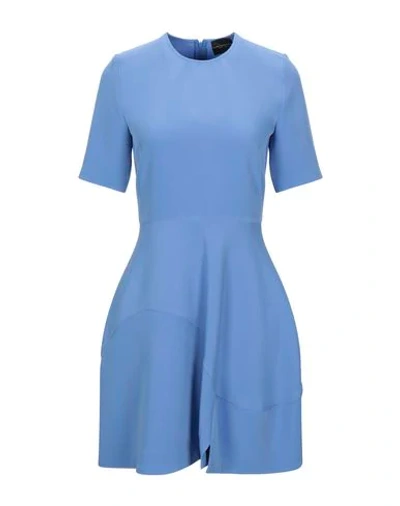 Atos Lombardini Short Dresses In Sky Blue