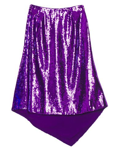 Pinko Midi Skirts In Purple