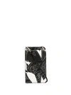 Ports V Abstract-print Cross-body Wallet In Black