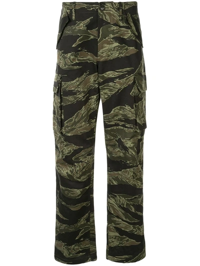 Ports V Camouflage Cargo Trousers In Green