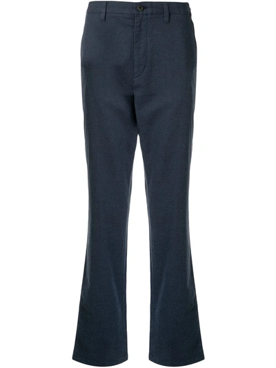 Kent & Curwen Tapered Leg Trousers In Blue
