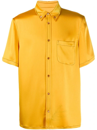 Sies Marjan Short Sleeve Tonal Shirt In Yellow