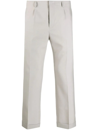 Givenchy Cropped Straight-leg Trousers In Grey