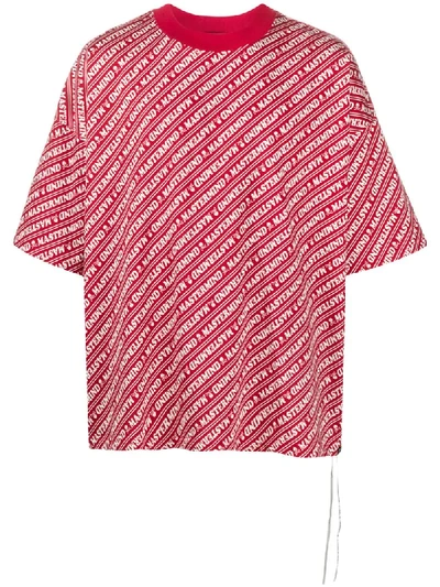 Mastermind Japan Mastermind World Red Diagonal Logo T-shirt