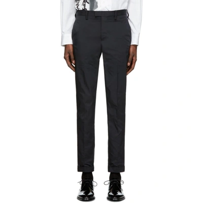 Undercover Mid-rise Tapered-leg Trousers In Black