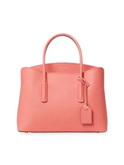 Kate Spade Large Margaux Leather Satchel In Lychee