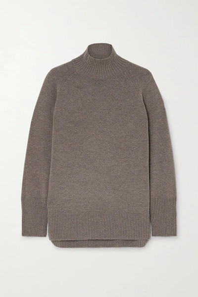 Cefinn Jemima Mélange Wool-blend Sweater In Gray