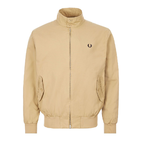 beige fred perry harrington jacket