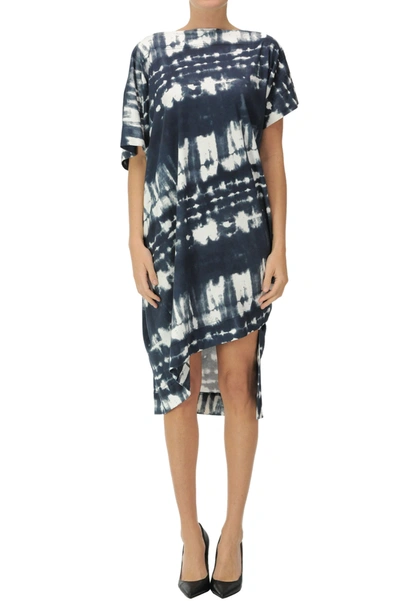 Vivienne Westwood Anglomania Palm Dress In Blue And White