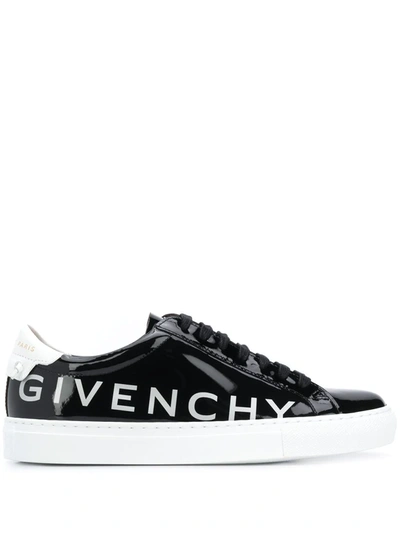 Givenchy Urban Street Patent Leather Trainers In Black