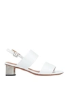 Clergerie White Leonie Sandal