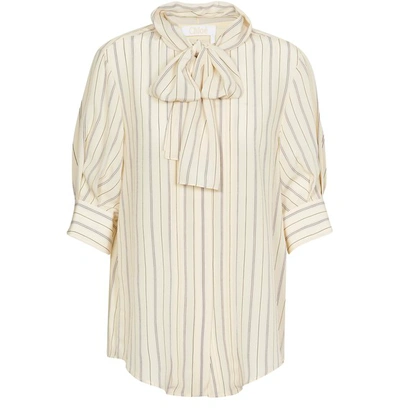 Chloé Blouse With Balloon Sleeves In Buttercream