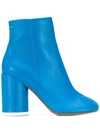 Mm6 Maison Margiela Mm6 6-heel Leather Ankle Boots In Diva Blue