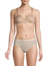 Wacoal Impress Lace-trim Underwire Bra In Brush